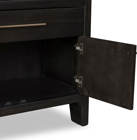 Zamba Four Door Two Drawer Acacia Wood Sideboard in Jaguar