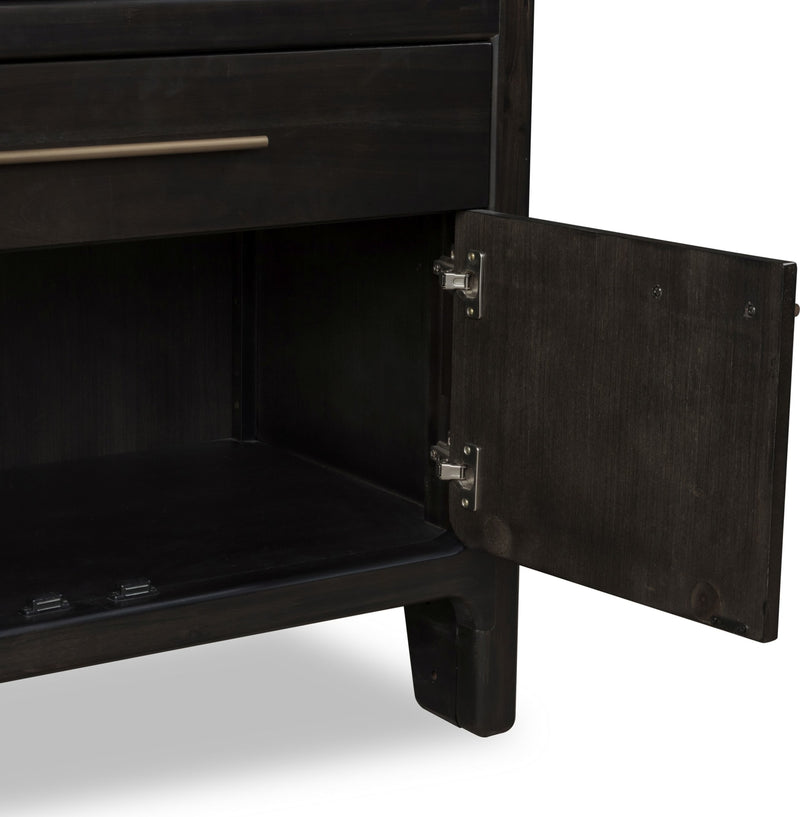 Zamba Four Door Two Drawer Acacia Wood Sideboard in Jaguar