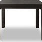 Zamba Rectangular Acacia Wood Dining Table in Jaguar