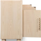 Zinnia Four Door Two Shelf Sideboard in White Sand
