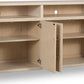 Zinnia Four Door Two Shelf Sideboard in White Sand