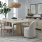 Zinnia Fully Upholstered Swivel Chair in Dune Chenille