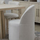 Zinnia Fully Upholstered Swivel Chair in Dune Chenille