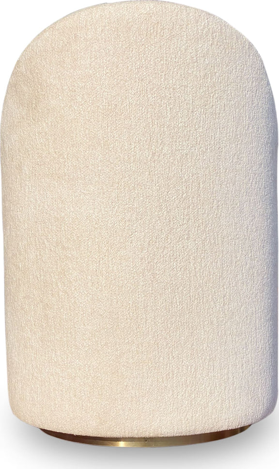 Zinnia Fully Upholstered Swivel Chair in Dune Chenille