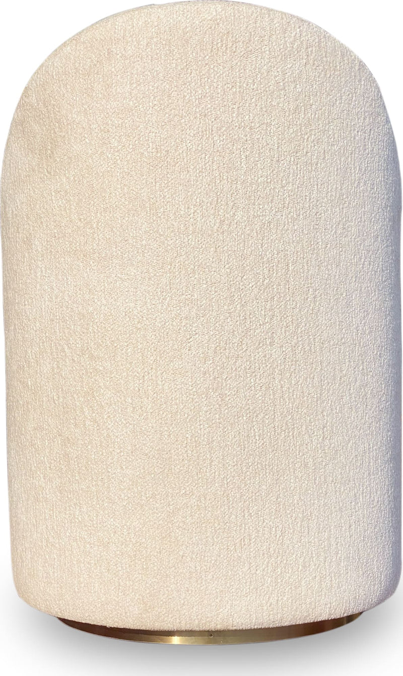 Zinnia Fully Upholstered Swivel Chair in Dune Chenille
