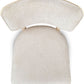 Zinnia Wood Back Dining Chair in White Sand and Dune Chenille
