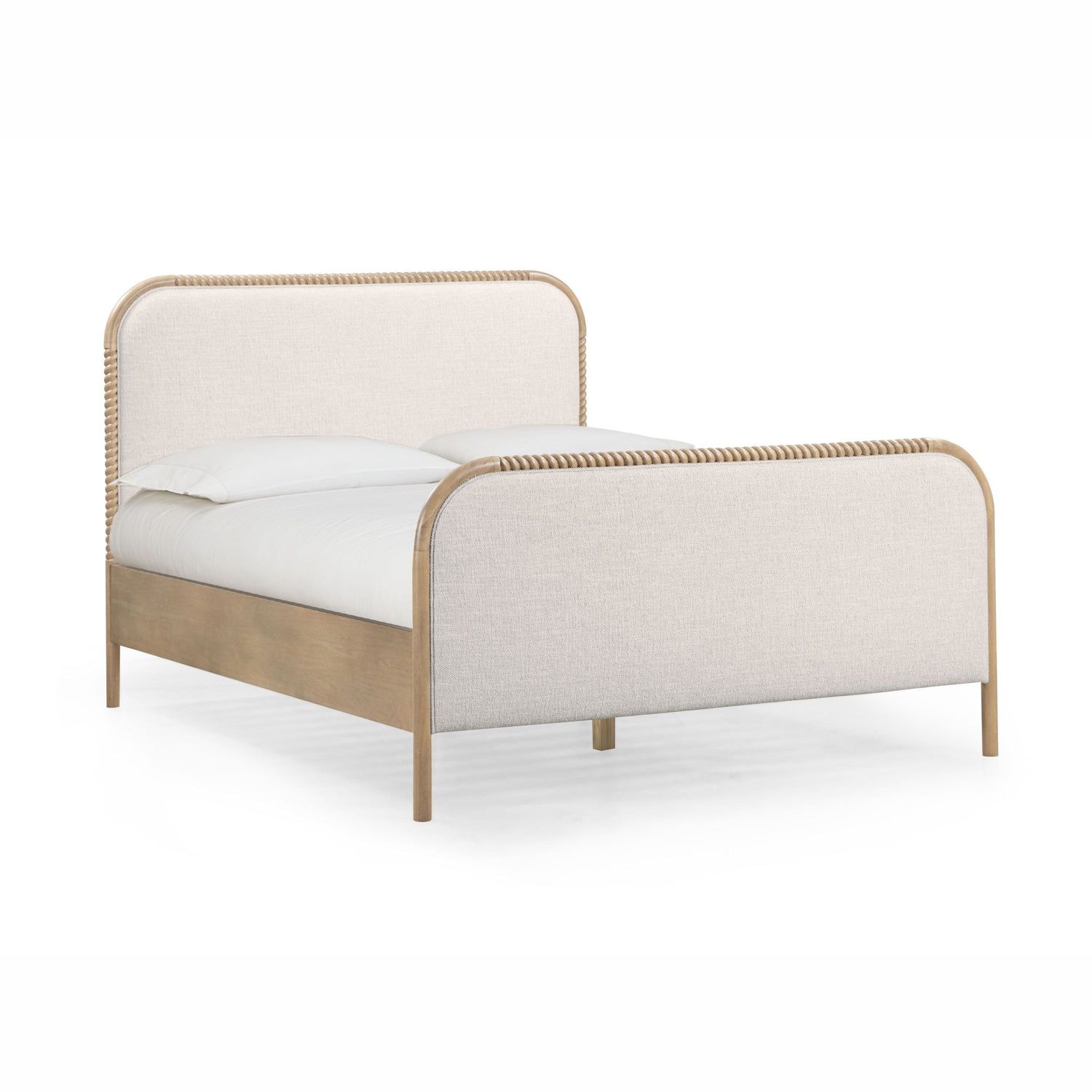 Hatia Basketweave Panel Bed - Natural