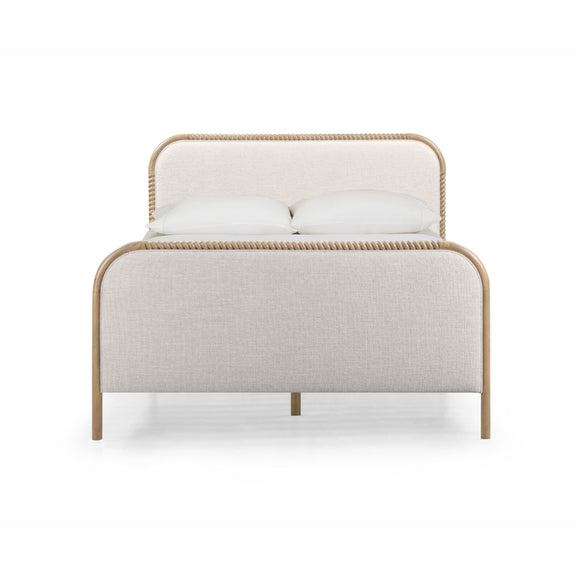 Hatia Basketweave Panel Bed - Natural