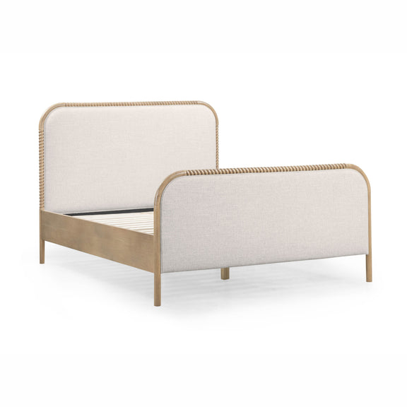 Hatia Basketweave Panel Bed - Natural