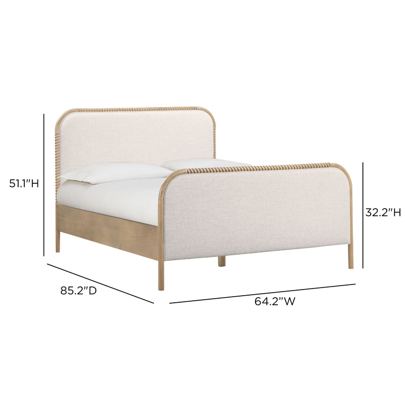Hatia Basketweave Panel Bed - Natural