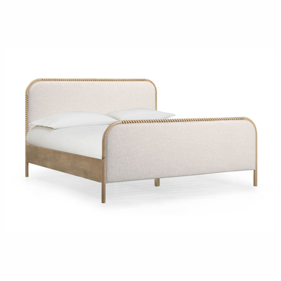 Hatia Basketweave Panel Bed - Natural