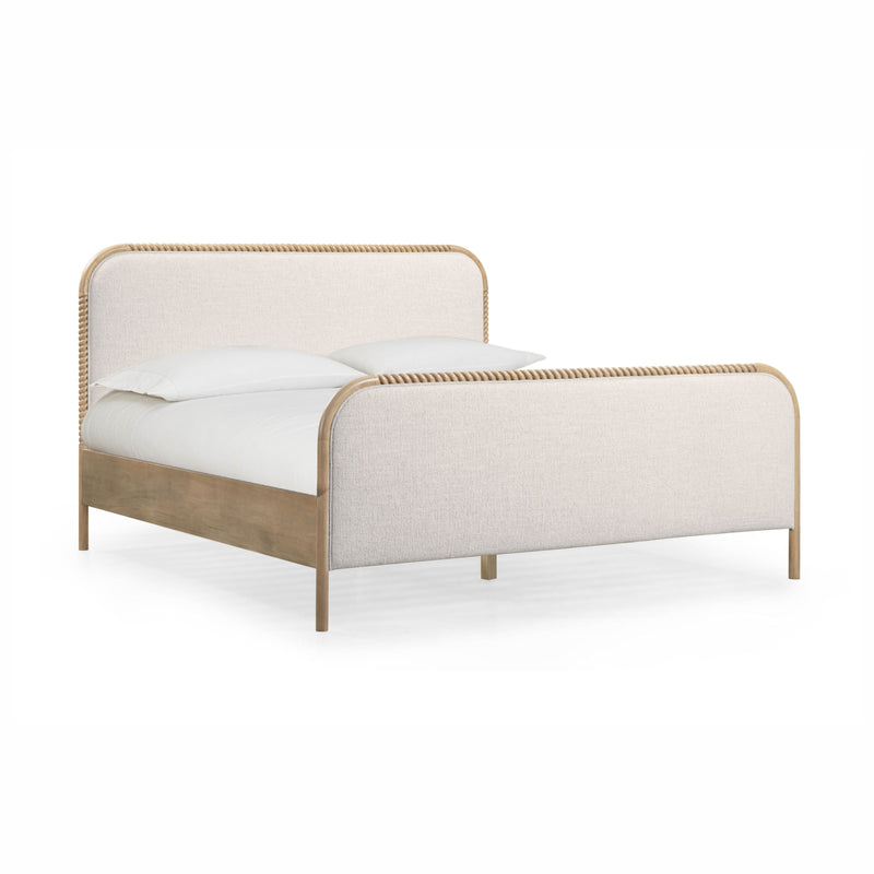 Hatia Basketweave Panel Bed - Natural