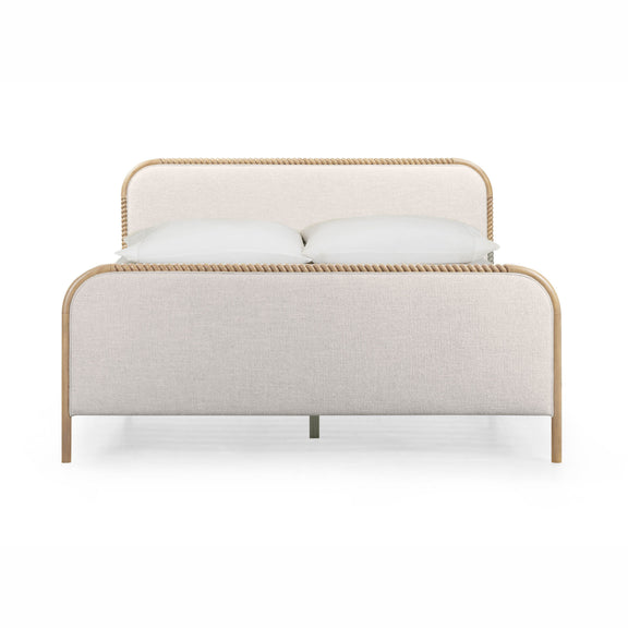 Hatia Basketweave Panel Bed - Natural