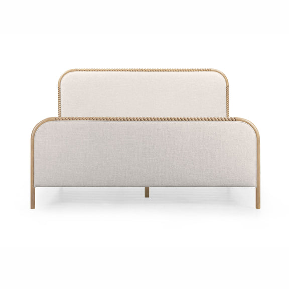 Hatia Basketweave Panel Bed - Natural