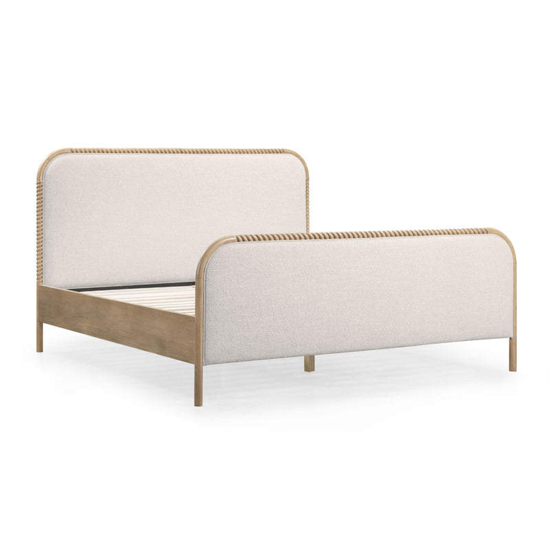 Hatia Basketweave Panel Bed - Natural