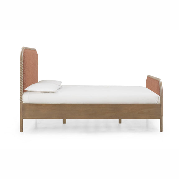 Hatia Basketweave Panel Bed - Sienna Red