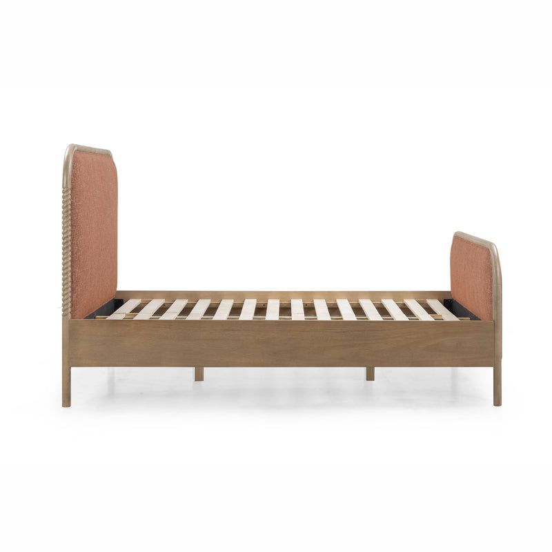 Hatia Basketweave Panel Bed - Sienna Red