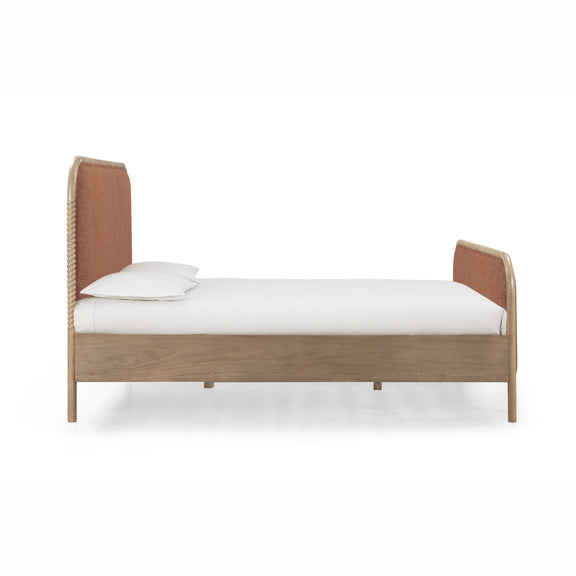 Hatia Basketweave Panel Bed - Sienna Red