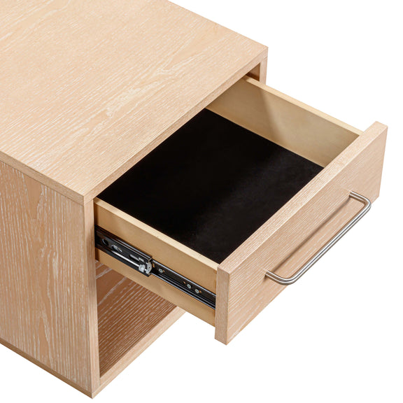 Marlow 17" Wood Nightstand With Drawer - Natural
