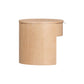 Marlow 19" Wood Round Nightstand With Drawer - Natural