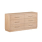 Marlow 6-Drawer Wood Dresser - Natural
