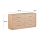Marlow 6-Drawer Wood Dresser - Natural