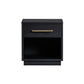Marlow 17" Wood Nightstand With Drawer - Black