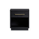 Marlow 17" Wood Nightstand With Drawer - Black