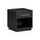 Marlow 17" Wood Nightstand With Drawer - Black