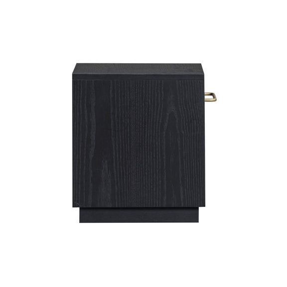 Marlow 17" Wood Nightstand With Drawer - Black