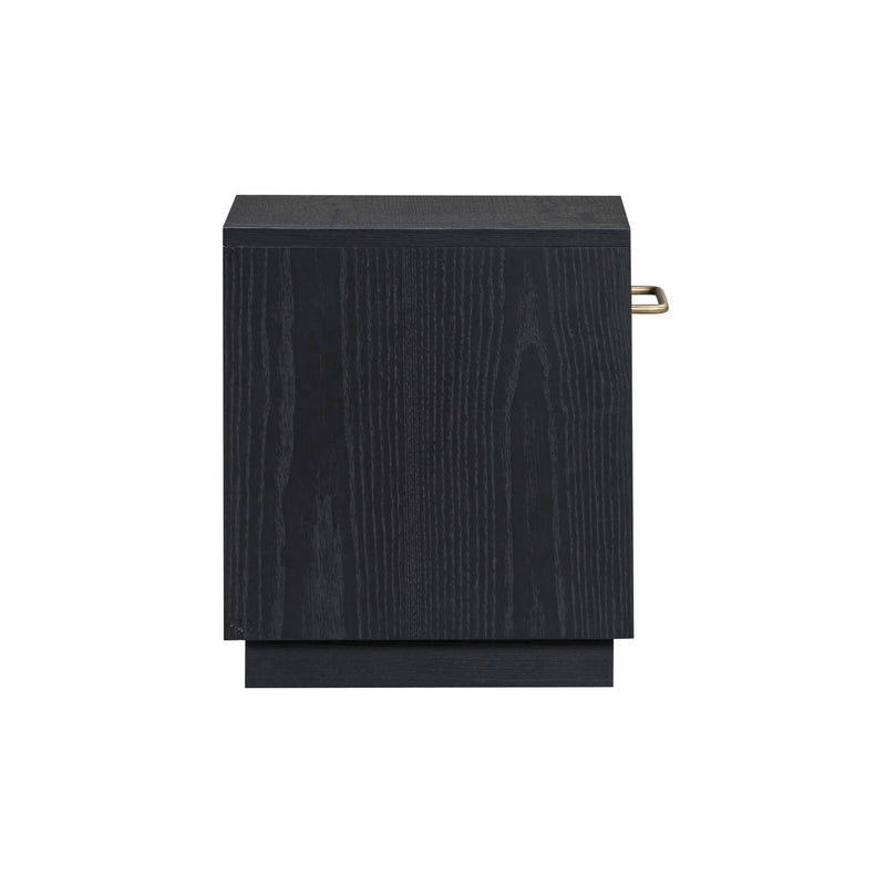 Marlow 17" Wood Nightstand With Drawer - Black