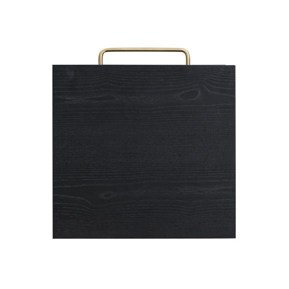 Marlow 17" Wood Nightstand With Drawer - Black