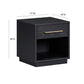 Marlow 17" Wood Nightstand With Drawer - Black
