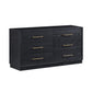 Marlow 6-Drawer Wood Dresser - Black