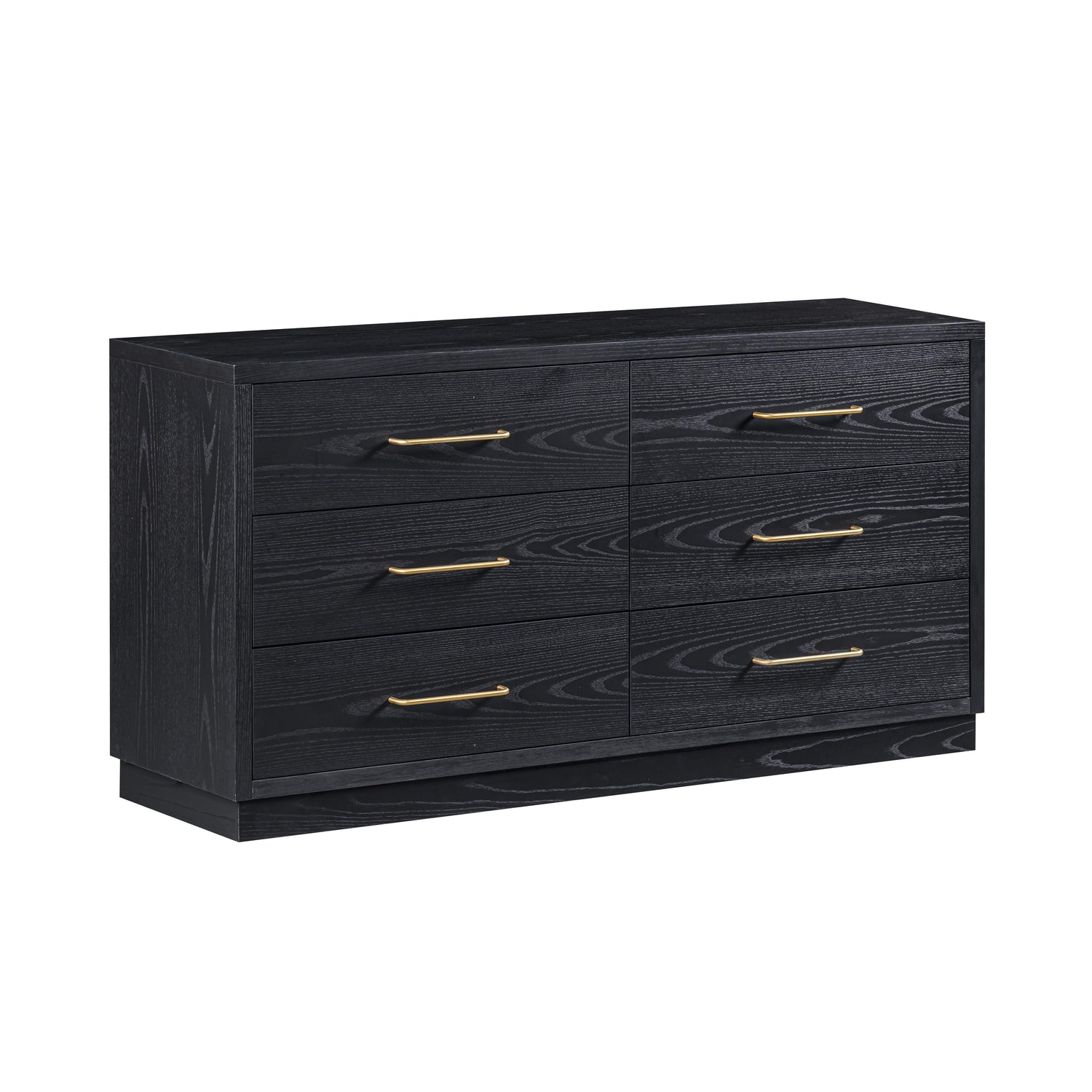 Marlow 6-Drawer Wood Dresser - Black
