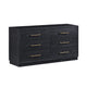 Marlow 6-Drawer Wood Dresser - Black