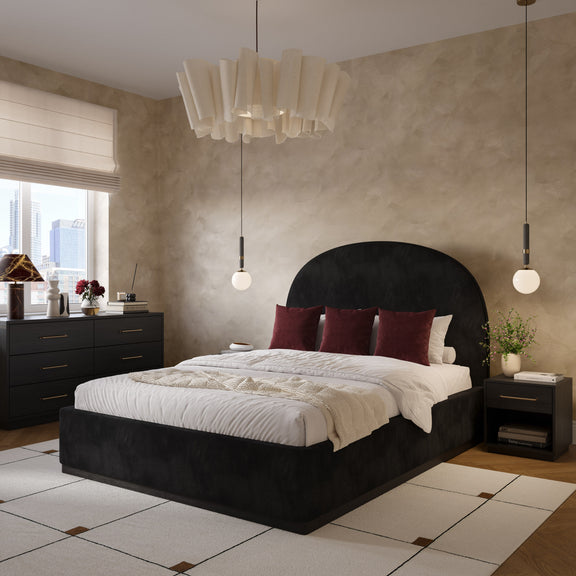 Marlow 6-Drawer Wood Dresser - Black