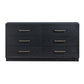 Marlow 6-Drawer Wood Dresser - Black
