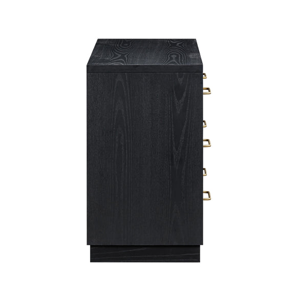 Marlow 6-Drawer Wood Dresser - Black