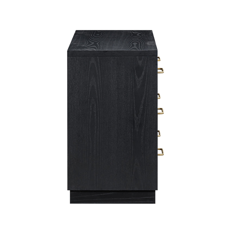 Marlow 6-Drawer Wood Dresser - Black
