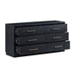 Marlow 6-Drawer Wood Dresser - Black