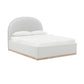 Marlow Performance Velvet Bed - Cream