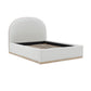 Marlow Performance Velvet Bed - Cream