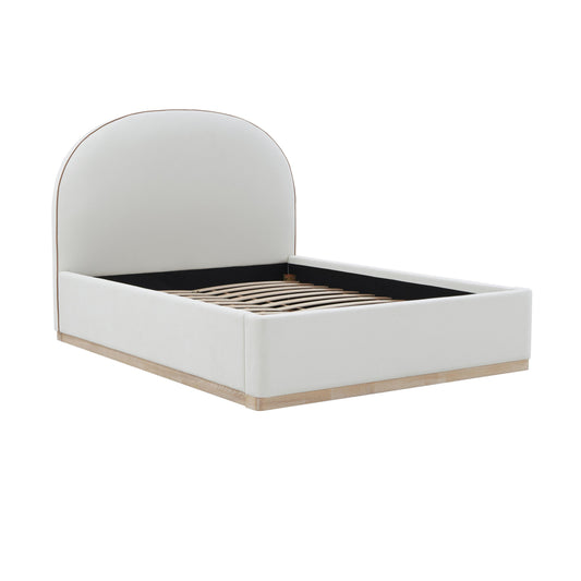 Marlow Performance Velvet Bed - Cream