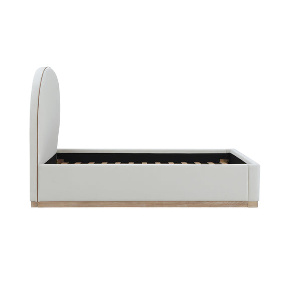 Marlow Performance Velvet Bed - Cream