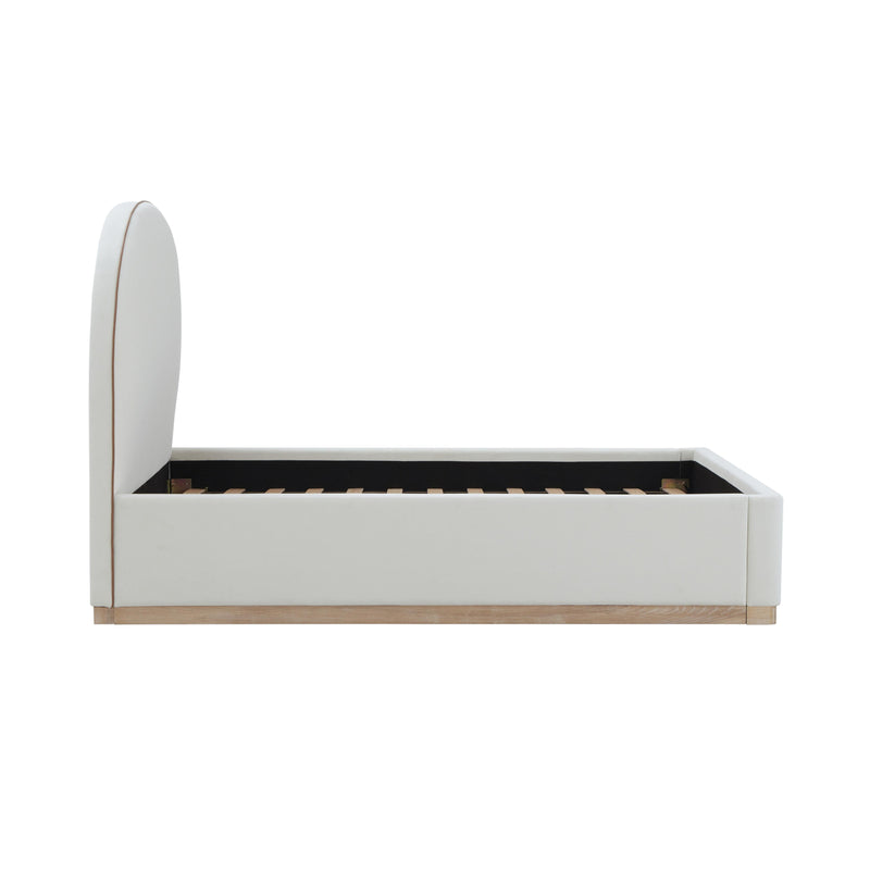 Marlow Performance Velvet Bed - Cream