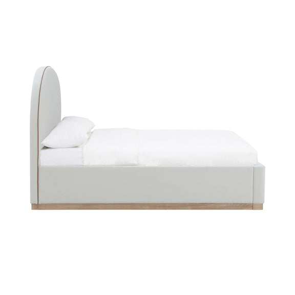 Marlow Performance Velvet Bed - Cream