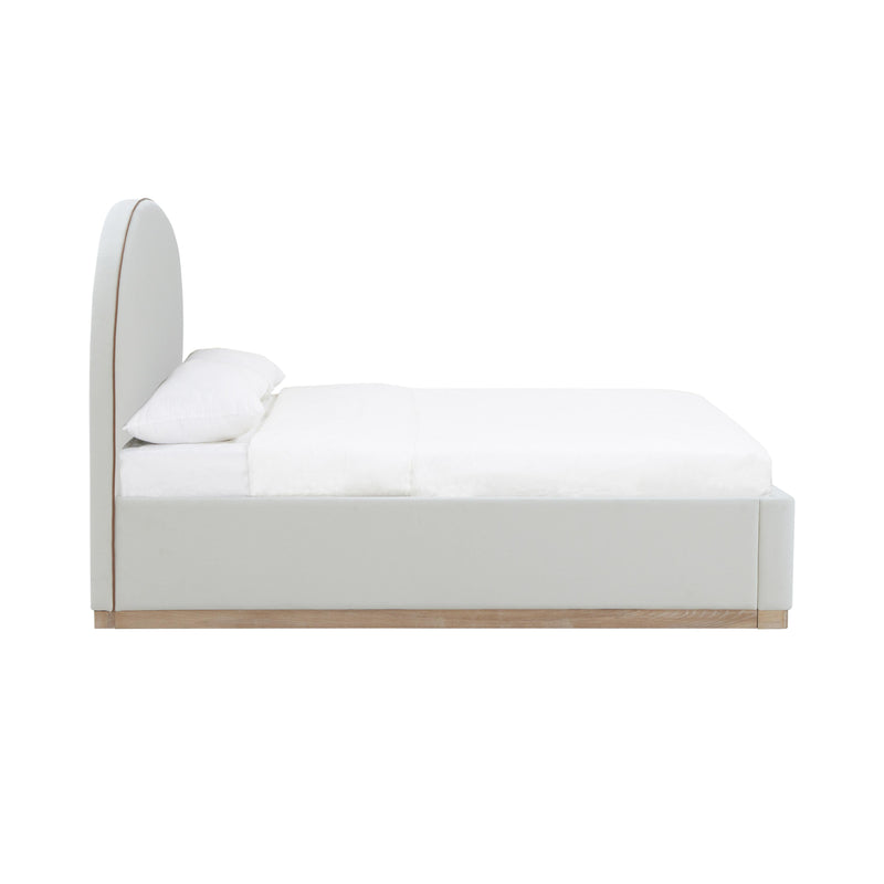 Marlow Performance Velvet Bed - Cream