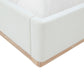 Marlow Performance Velvet Bed - Cream