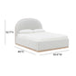 Marlow Performance Velvet Bed - Cream